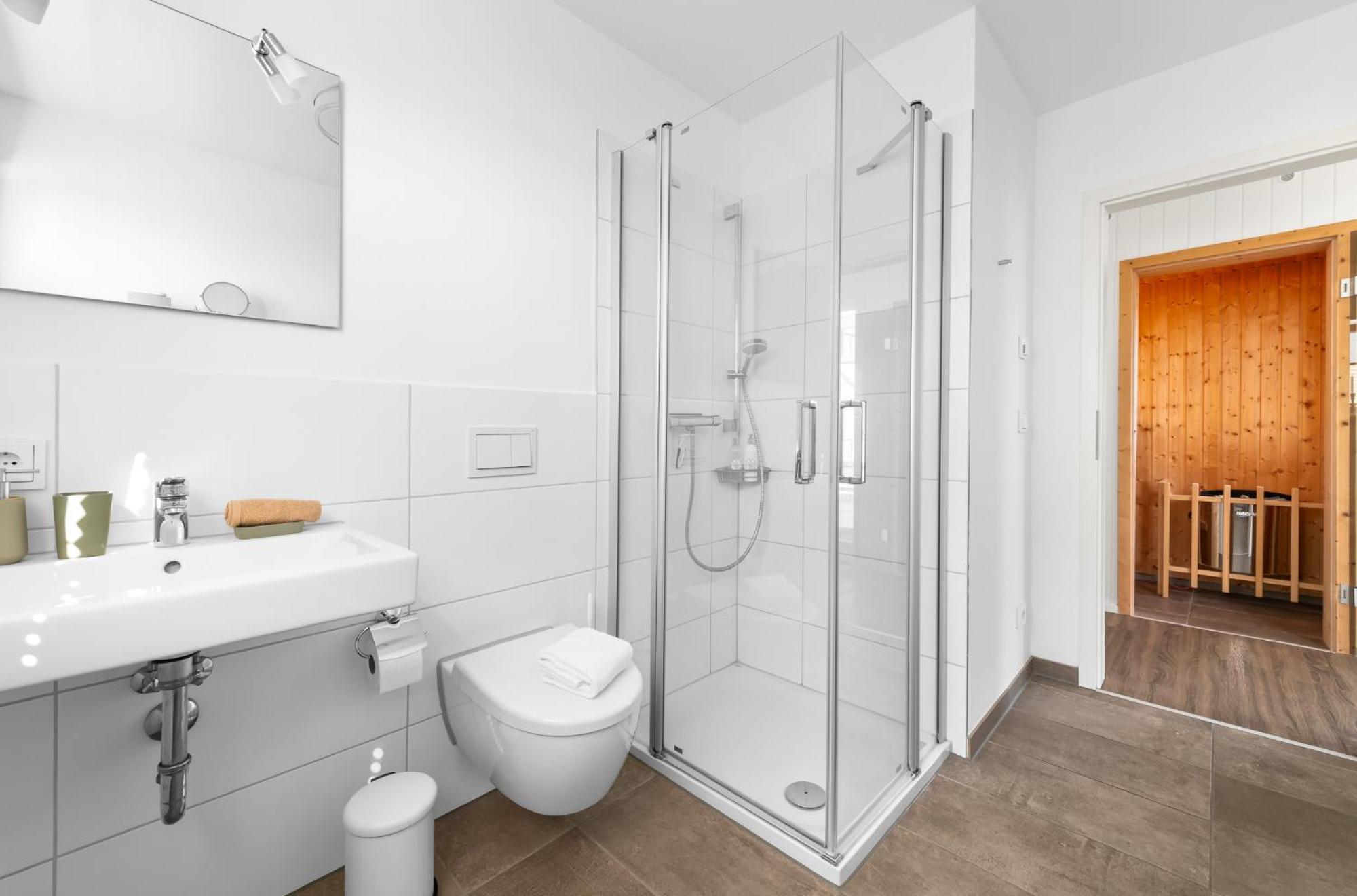 Triton: Meerblick, Sauna, Dachterrasse Olpenitz Exterior foto